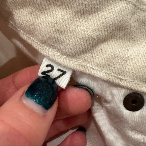 Still Here Panama Jean Denim Midi Skirt in Cream size 27 EUC - Picture 12 of 16